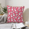 thumbnail image 6 of Susaid French Bulldog Print Velvet Throw Pillow Covers Home Art Deco Pillowcase Square Pillow Case Cushion Cover for Bed Sofa Living Room Car Indoor and Outdoor-20"x20", 6 of 8