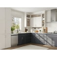 thumbnail image 5 of 33 in. Single Bowl Granite Composite Undermount Kitchen Sink in Black with Grid and Strainer, 5 of 12