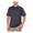 Evening Blue, variant on Bolle Men's Side Vents at Hem Short Sleeve 3-button placket Stretch Polo Shirt M/French Blue