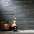 thumbnail image 2 of Aspect Peel and Stick Stone Overlay Kitchen Backsplash - Charcoal Slate (Approx. 15 sq ft Kit), 2 of 2