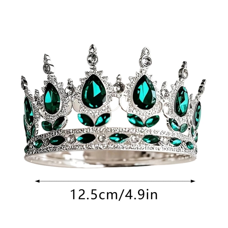 Women Rhinestone Round Crown Headpiece Tiara Amazon.com: OOGHE Tiaras and Crowns for Women, Luxury Round  main image 3