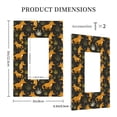 thumbnail image 3 of Balery Funny Fox by the Field for Duplex Wall Plates Kit, Electrical Outlet Covers, Standard Size 1-Gang 5.0" x3.0", Electric Receptacle Plug Covers-Style U, 3 of 6