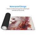 thumbnail image 4 of Pofeuu White Red Cat Couple Print Desk Mat for Keyboard and Mouse，Computer Desk Matt for Desktop，Large Mouse Pad for Desk，Desk Pads on Top of Desks 12x31.5in, 4 of 8