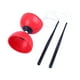 thumbnail image 3 of Juego de diábolo de yoyó chino, bola de diábolo gruesa, flexible, de doble cabeza, divertido, con triple rodamiento, juguete de malabarismo para niños principiantes. Rojo L, 3 of 10