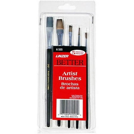 5-Pc. Artist Paint Brush Set (Best Way To Clean Old Paint Brushes)