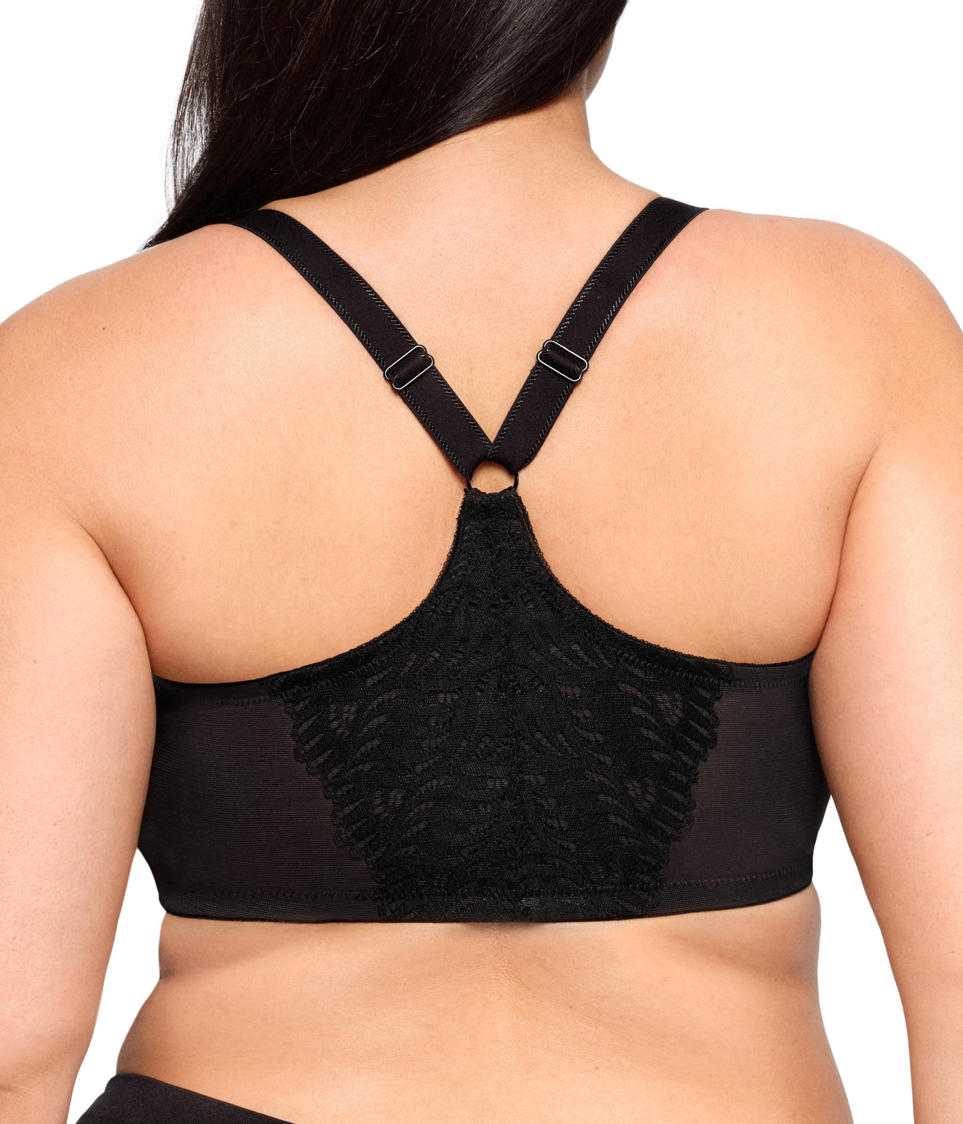 Glamorise Front-Closure T-Back WonderWire Underwire Bra 1246 (Women's & Women's Plus)