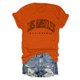 thumbnail image 2 of Gibobby Camisetas Mujer Baratas Manga Corta Blusas con estampado vintage para mujer Blusas manga corta sueltas moda tamaño(Naranja,CH), 2 of 3