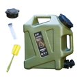 thumbnail image 2 of Contenedor de agua de 12 litros con grifo, recipiente para beber, tanque de agua, jarra para almacenar agua. Verde, 2 of 9