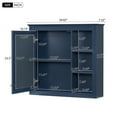 thumbnail image 2 of Pusnapku 29" Medicine Cabinet with Mirror, Modern Bathroom Wall Mounted Cabinet with Adjustable Shelves,Open Storage, Wood over The Toilet Organizer, 2 of 9