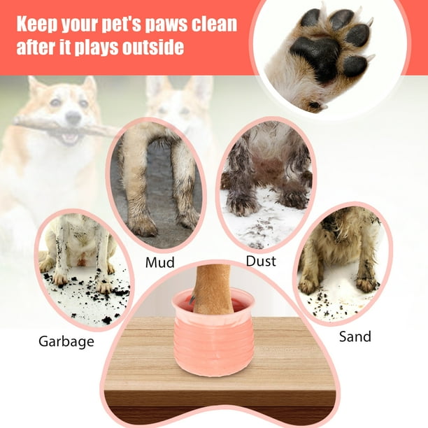 mmirethe Nettoyant Universel pour Pattes de Chien Silica Gel Adapté aux