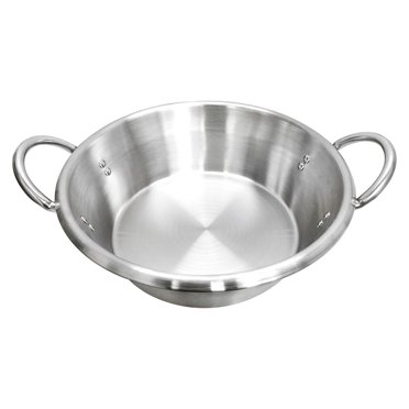 Portable 16" Cazo LARGE Flat 5" Deep Base Cooking Pot Pan Tall Wok Caso Carnitas Gas Stove Burner