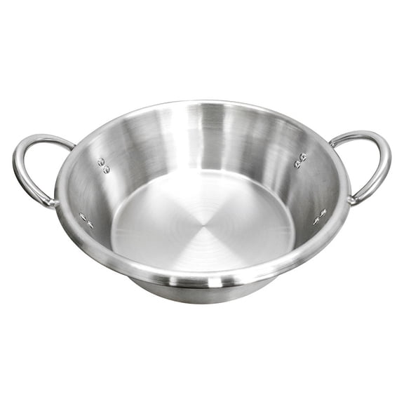 Portable 16" Cazo LARGE Flat 5" Deep Base Cooking Pot Pan Tall Wok Caso Carnitas Gas Stove Burner
