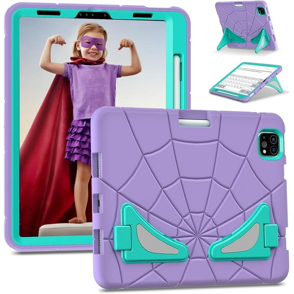 REQO Case for iPad Pro 11 4th/3rd/2nd/1st Gen and iPad Air 5th/4th Gen 10.9 Hybrid Shockproof Rugged Case Cover with Kickstand