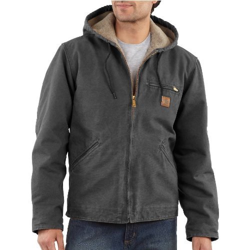 Carhartt mens Big /& Tall Sherpa Lined Sandstone Sierra Jacket J141