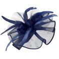 thumbnail image 2 of Bunenne Fascinators Hats for Women Tea Party Kentucky Derby Hats Tea Party Hats Women Hat Headwear Church Feather Clip Fascinators Hat Wedding Cap for Flapper Headbands for Women Navy One Size, 2 of 7
