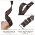 thumbnail image 5 of Uxcell Genuine Leather Watch Band 22mm Quick Release Watch Strap with Silver Metal Buckle for Men Women, Dark Brown, 5 of 7