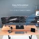 thumbnail image 5 of Vivo Soporte Para Monitor Doble Ultraancho Independiente Con Elegante Base De Vidrio Y Brazos Ajustables 2 Pantallas De Hasta 38 Pulgadas Y 22 Libras Cada Una Negro Stand-V038Fg, 5 of 5