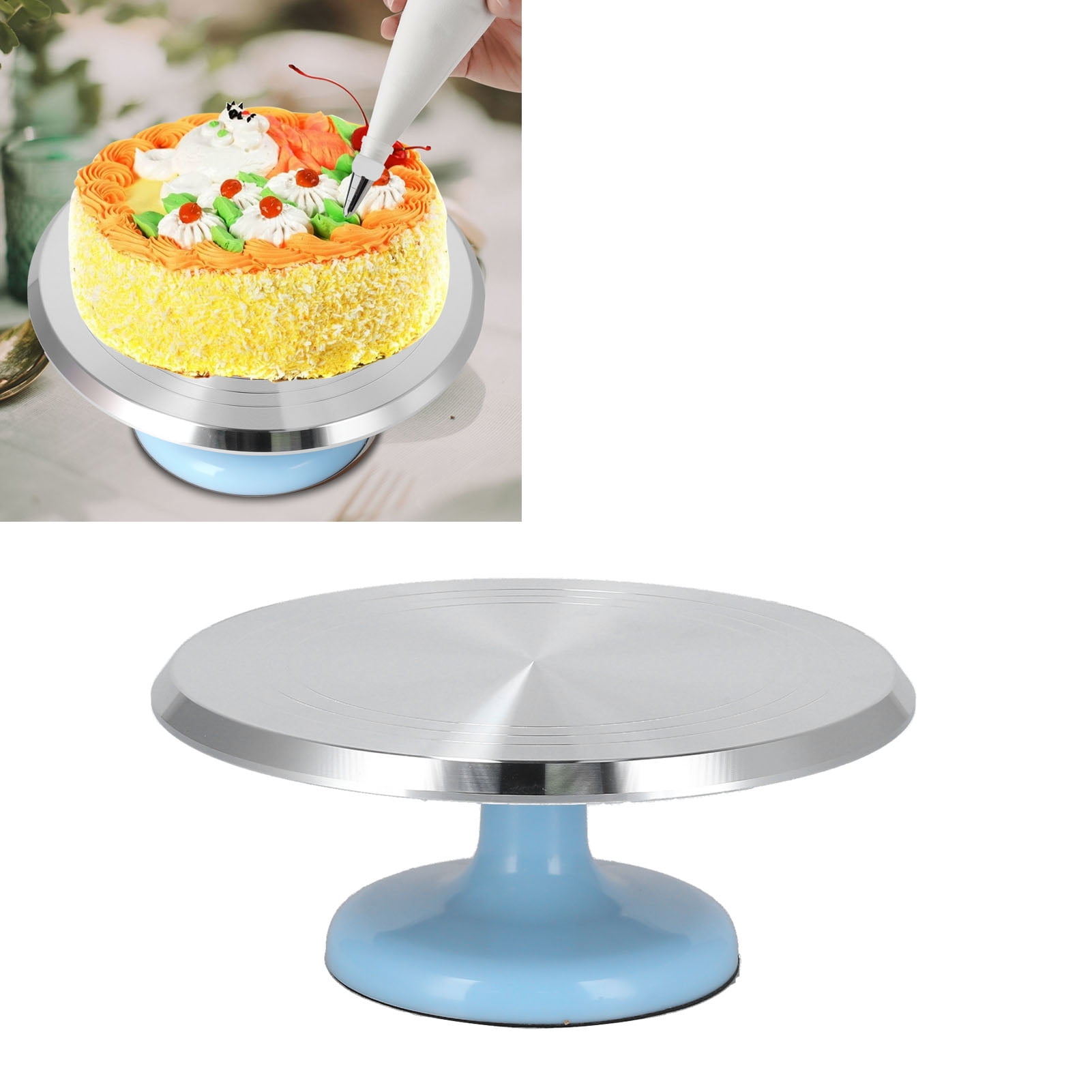 Revolving Cake Turntable Metal Cake 12" Decorating Stand Baking Heavy Duty 