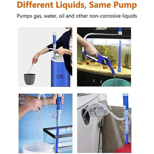 Pompe à huile électrique - Pompe de transfert de liquide électrique - Pompe  à siphon automatique portable - Pompe de transfert de liquide à piles, pour  gazole, diesel (rouge) 