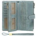 thumbnail image 3 of (2 pack) FALAN MULE Women's Casual Bifold Wallet, Blue, 3 of 9