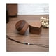thumbnail image 2 of Caja Corazón De Madera Nogal Para Anillos De Boda Compromiso, 2 of 5