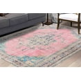 thumbnail image 2 of Bath Rugs, Farmhouse Decor Rug, Pink Rugs, Chenille Printed Design Rug, Floral Medallion Rugs, Runner Rugs, Bridesmaid Gift Rugs, Turkish Rug, 1.7'x2.3' - 50x70 cm, 2 of 9