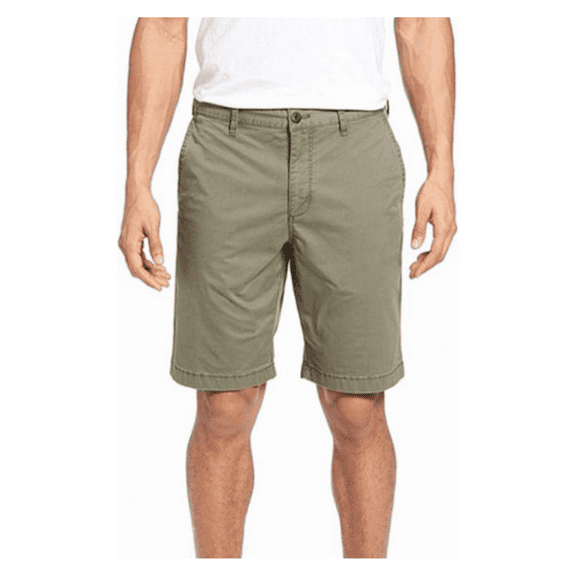 $79 Tommy Bahama Mens Shorts Solid Relax Khakis Chinos, Dusty Olive, 30