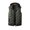 Army Green, variant on Men Cotton Vest with Removable Hood Drawstring Decoration Sleeveless Waistcoat Solid Color Zipper Placket Vest Coat