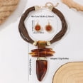 thumbnail image 2 of Joyería Socialite amigable con el medio ambiente Cuerda de cera Collar Set de pendientes Día de la madre Día de San Valentín Carnaval Regalos de graduación Accesorios de fiesta de banquete, 2 of 4