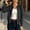 Black, variant on Women's Bomber Jacket, Zip Up Long Sleeve Casual Jacket with Raglan Sleeves, Side Pockets and Banded Hem for Everyday Layering