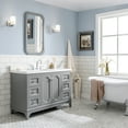 thumbnail image 3 of Water Creation Queen 48"W Wood Single Bathroom Vanity in Gray/White, 3 of 4