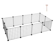 Metal Panel Pet Playpen, DIY Expandable Design for Various Small Animals, Small Animal Cage Indoor Portable Metal Wire Yard Fence for Small Animals, Guinea Pigs, Rabbits Kennel Crate Fence Tent