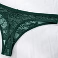 thumbnail image 4 of LIZUOJUN Under $2 Underwear Women Low Rise Invisible Lace Trim Thong With Bow Cutout Mesh No Show Hipster Cheeky Bikini Briefs S-XL, 4 of 7