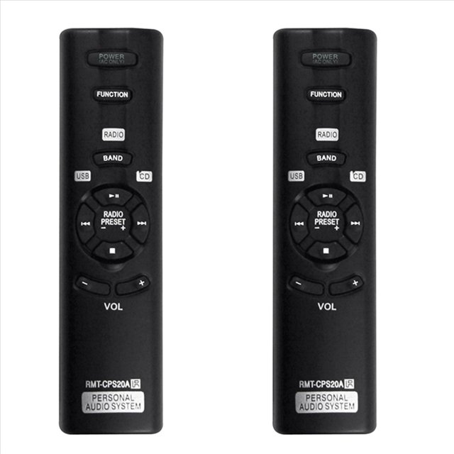 2X -CPS20A RMTCPS20A Reemplazo del Control Remoto para Personal Audio System ZS-PS20CP ZSPS20CP