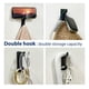 thumbnail image 5 of Gancho para puerta, extra adhesivo, acero inoxidable, 4,5 kg, negro, 5 of 8