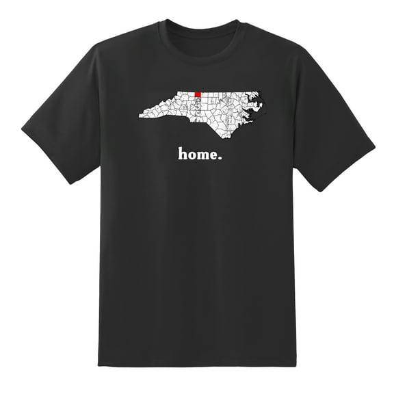 NC Map North Carolina Home State Love North Carolina Home Design Mens Graphic T Shirts for Men Women Black