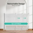thumbnail image 7 of Sunnycome 2PCS Retractable Baby Gate,Mesh Dog Gate,33"Tall Extends up to 63" Wide,Child Safety Gate for Doorways,Stairs,Hallways,Indoor Outdoor White, 7 of 7