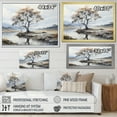 thumbnail image 4 of Designart "Grey Brown Minimalism quintessence Of Calm" Minimalism Floater Framed Canvas Art Print, 4 of 7