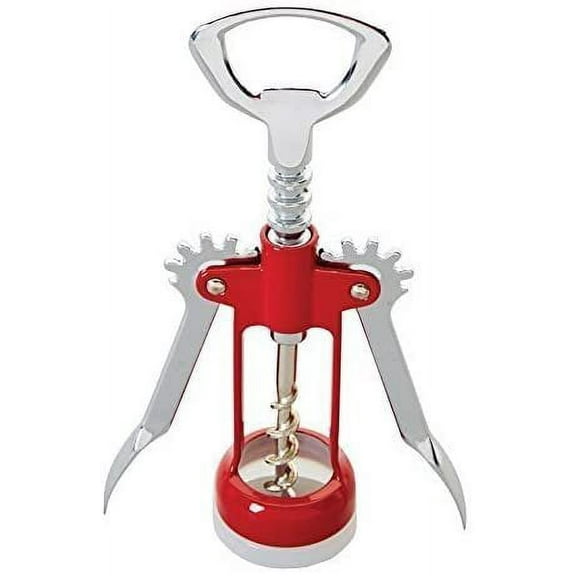 GoodCook Wing Corkscrew - Manual Wine Bottle Opener - Red