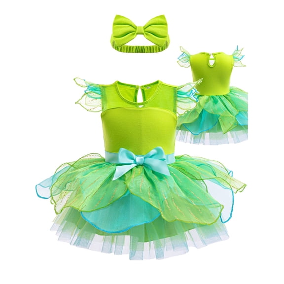 ATAIKU 3M-18M Infant Baby Girls Princess Dress Up Romper Onesie Tutu Dress Bodysuit with Headband Birthday Halloween Christmas Party Dresses