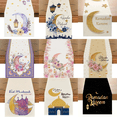 thumbnail image 2 of Chemin de Table de Cuisine Saisonnier Imprimé Lune Étoile Ramadan Lavable Décoration de Fête Familiale, 2 of 4