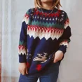thumbnail image 4 of Suéteres navideños Suéter de mujer Suéter de Navidad de Año Nuevo Suéteres gruesos Ropa femenina Prendas de punto para mujer Tops 2023, 4 of 4