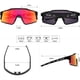 thumbnail image 2 of Gafas de ciclismo polarizadas con montura TR90 de 3 lentes intercambiables, 2 of 5