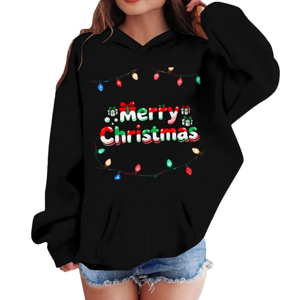 Sudadera con capucha para niñas y niños, sudadera de manga larga con cuello redondo y estampado de moda, jersey con bolsillo, sudadera de poliéster para niñas