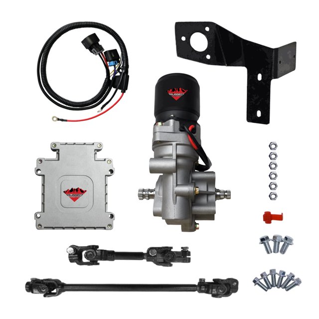 Rugged Front Electric Power Steering Kit (2005-21) John Deere Gator HPX/XUV, Is A Bolt On System, Gets Rid of Wheel Jerk/Bump Steer When Navigating Rough Terrains, to Designed to Make Your Ride Better
