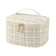 thumbnail image 1 of Bolsa de cosméticos portátil para mujeres Organizador de maquillaje de viaje de gran capacidad Bolsa de aseo para niñas de viaje con asa y divisor, 1 of 7