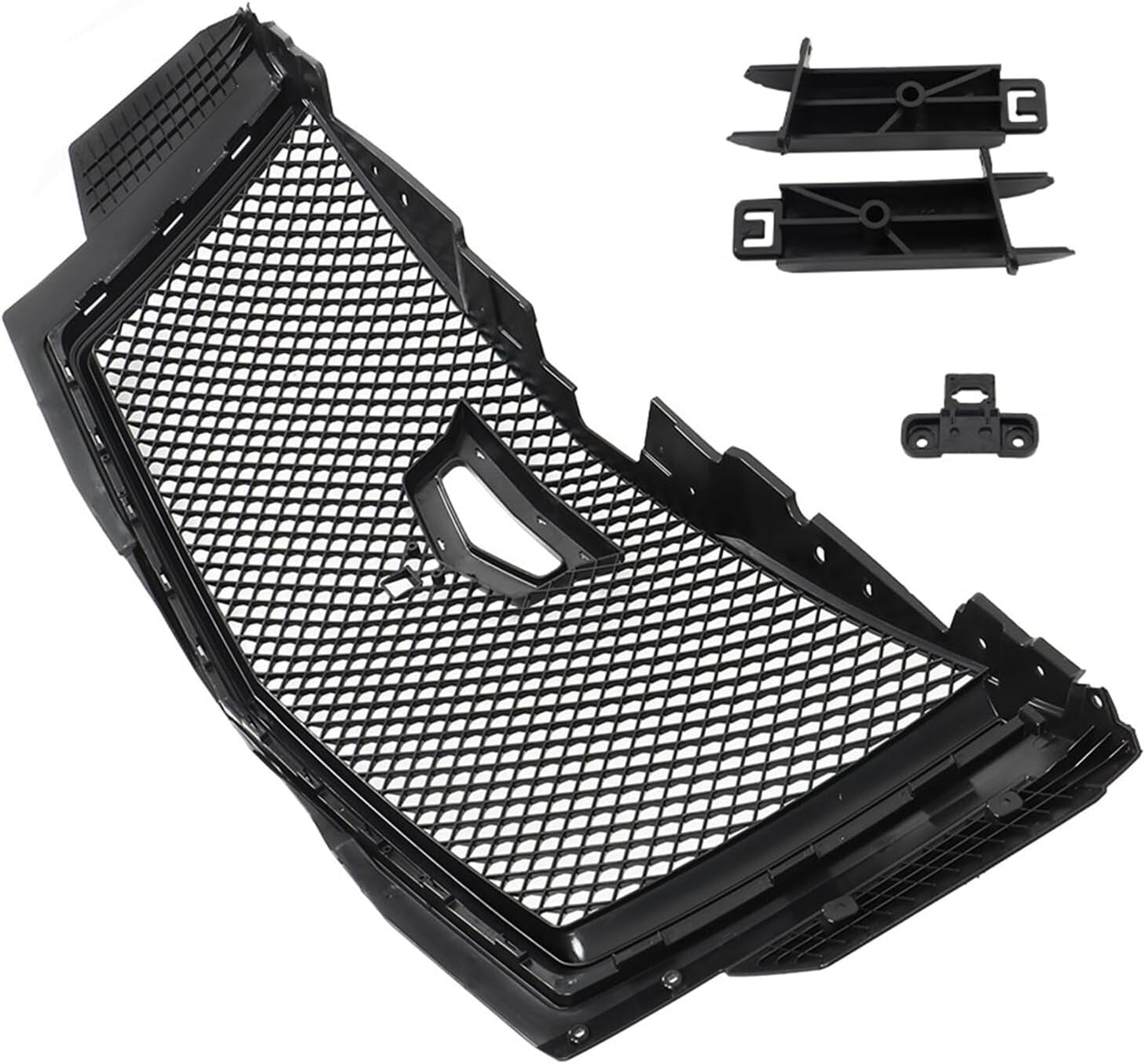 ALL-CARB Front Upper Grille Black Honeycomb Grill Replacement for 2015-2020 Escalade