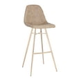thumbnail image 2 of SAFAVIEH Mathison Contemporary Glam Bar Stool with Foot Rest, Brown, 2 of 9