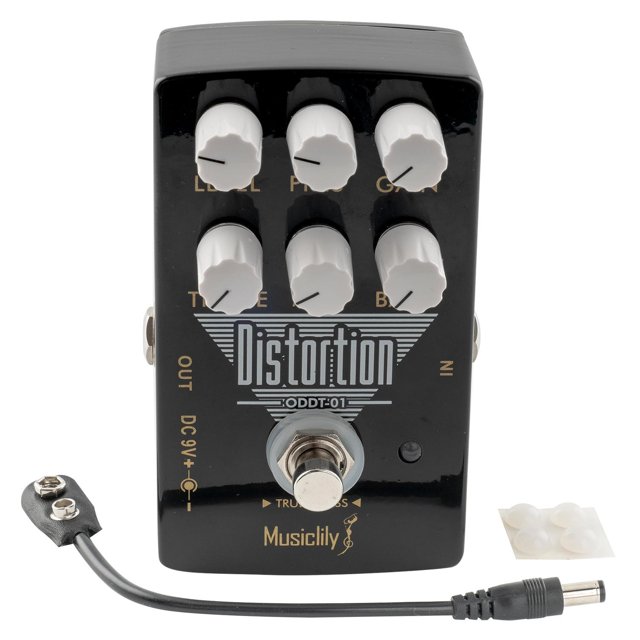 Pedal de Efecto Distortion Musiclily Pro Alimentado DC 9V True Bypass para Guitarra Eléctrica
