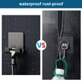 thumbnail image 5 of WSBArt Razor Holder for Shower + Adhesive Wall Hooks, Premium 304 Stainless Steel Shower Razor Holder with Heavy Duty Waterproof Sticky Hooks for Bathroom Hanging Towels, Coat, Hat, 8 Piece, 5 of 6